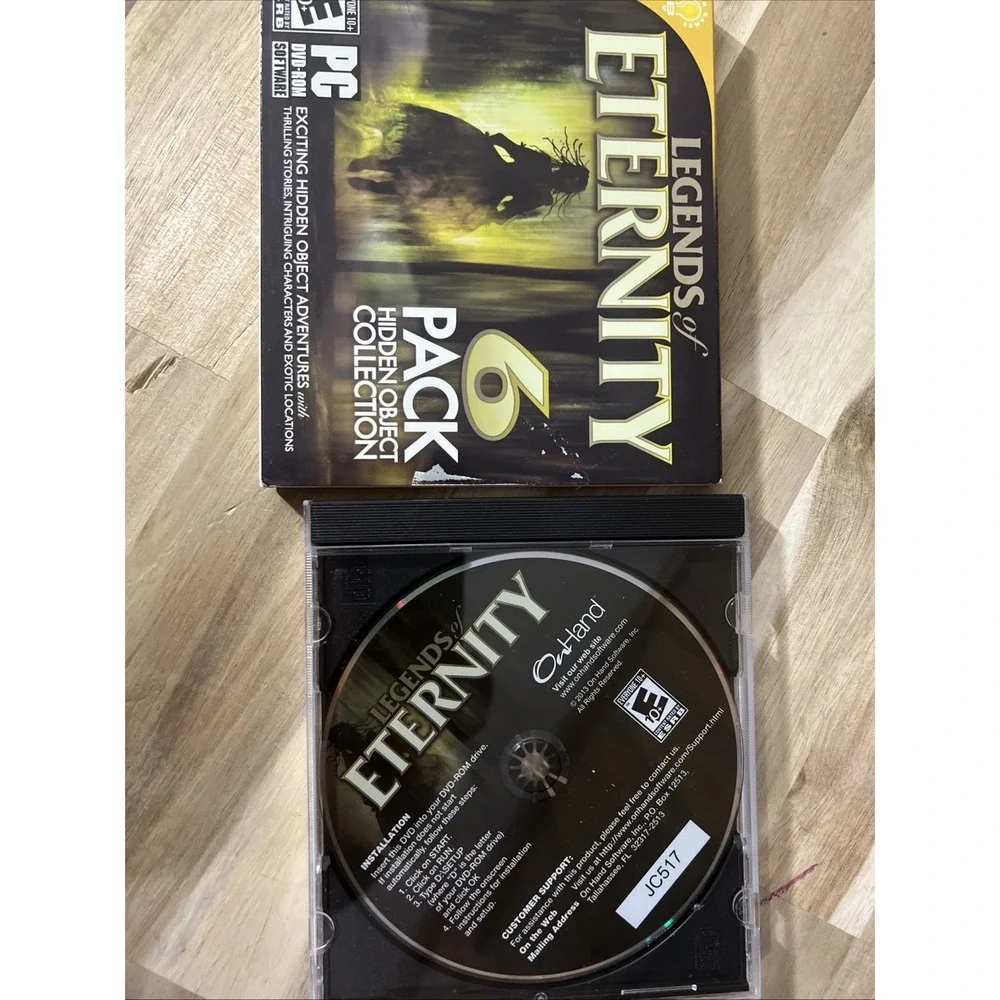 Legends of Eternity (PC, 2013) Brain Games - Hidden Object Adventures - 6 Pack